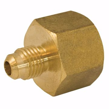 Picture of 5/8" x 1/2" Brass Flare x FIP Coupling