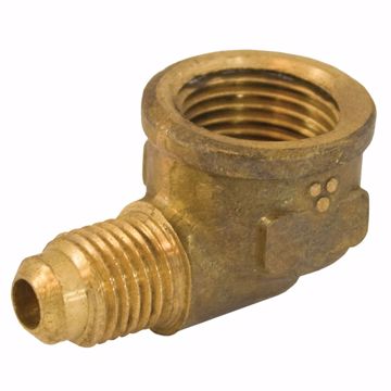Picture of 3/8" x 1/2" Brass Flare x FIP 90° Elbow