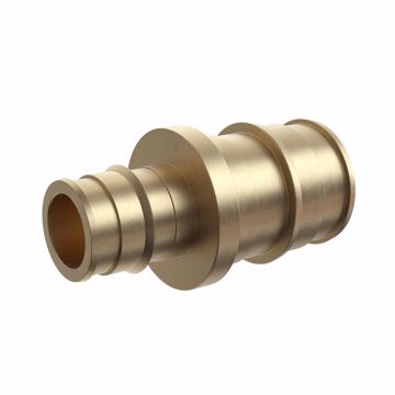 Picture of 1/2" x 3/4" F1960 Brass PEX Coupling, Bag of 25