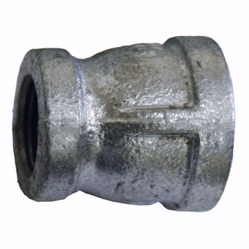 Picture of 1/2" x 1/8" Galvanized Iron Reducing Coupling, Banded