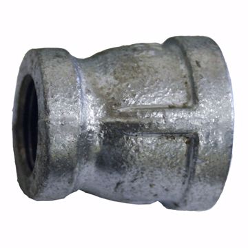 Picture of 1" x 1/2" Galvanized Iron Reducing Coupling, Banded