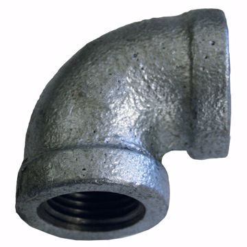 Picture of 2-1/2" Galvanized Iron 90° Elbow, Banded