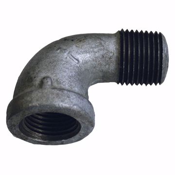 Picture of 2-1/2" Galvanized Iron 90° Street Elbow, Banded
