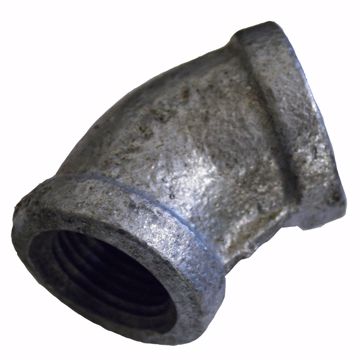 Picture of 1/2" Galvanized Iron 45° Elbow, Banded