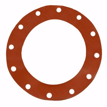 Picture of 10" Red Rubber Full Face Gasket