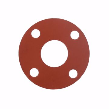 Picture of 1-1/2" Red Rubber Full Face Gasket