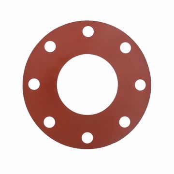 Picture of 3-1/2" Red Rubber Full Face Gasket