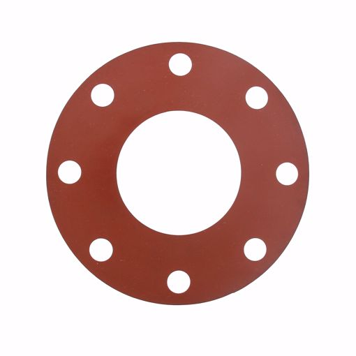 Picture of 3-1/2" Red Rubber Full Face Gasket