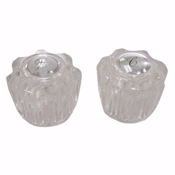Picture of Set of Crystal Replacement Handles for Center Set New Style for Delex®/Peerless®