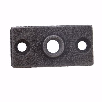 Picture of 1/2" Cast Iron Pipe Support Ceiling Plate, Plain Finish (Black)