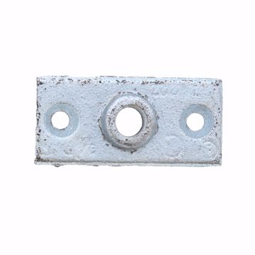 Picture of 1/2" Cast Iron Pipe Support Ceiling Plate, Zinc Finish