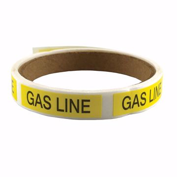 Picture of Gas Line Marking Labels, GAS LINE