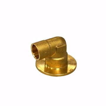 Picture of 1/2" C x FIP Forged Brass 90° Flanged Sink Elbow