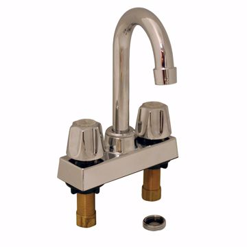 Picture of Chrome Plated Laundry Tray Faucet with Gooseneck Spout