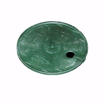 Picture of 6" Green Snap-In Lid Only for Residential Valve Box