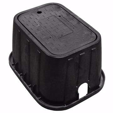 Picture of 12" Water Meter Box and Solid Black Lid