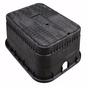 Picture of 15" Jumbo Water Meter Box and Black Reader Lid