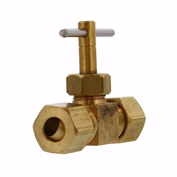 Picture of 1/4" OD Compression Straight Needle Valve