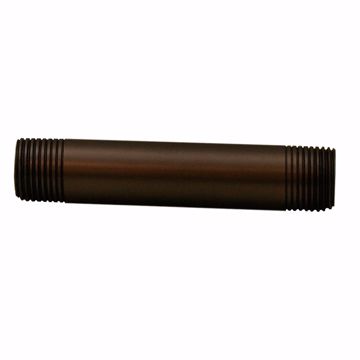 Picture of Oil Rubbed Bronze 1/2" x 4" Brass Nipple