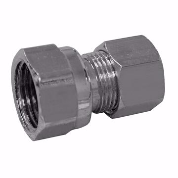 Picture of 3/8" x 3/8" Chrome Plated Compression x Female Adapter