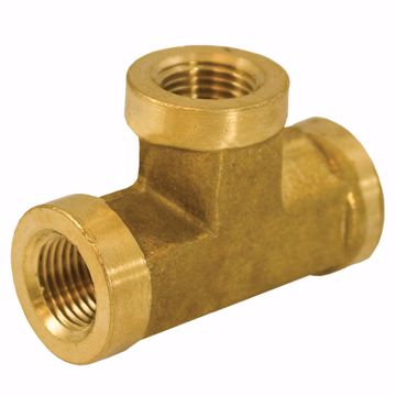 Picture of 1/8" Yellow Brass Tee