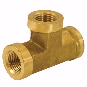 Picture of 1/2" Yellow Brass Tee