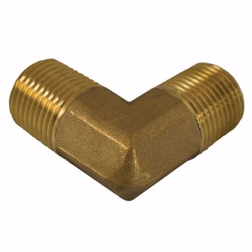 Picture of 1/2" MPT Yellow Brass 90° Elbow
