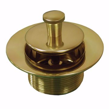 Picture of Polished Brass Lift and Turn Tub Drain