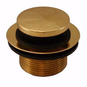 Picture of Polished Brass Toe Touch Tub Drain
