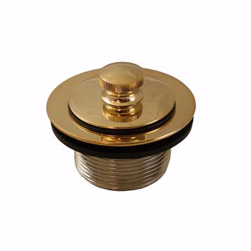 Picture of Polished Brass Friction Lift Tub Drain