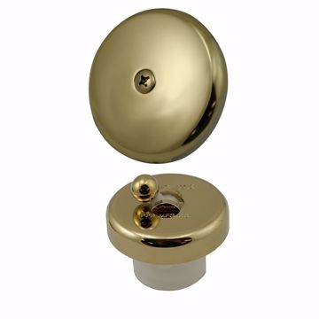 Picture of Polished Brass One-Hole Flip-It Tub Drain Trim Kit