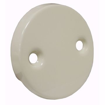 Picture of Biscuit Two-Hole Overflow Plate