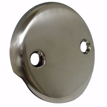 Picture of Brushed Nickel Two-Hole Overflow Plate