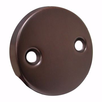 Picture of Old World Bronze Two-Hole Overflow Plate