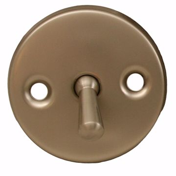 Picture of Brushed Nickel Two-Hole Trip Lever Overflow Plate