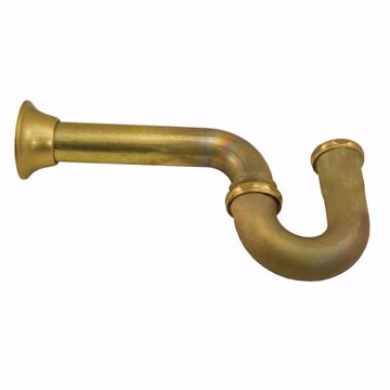 Picture of 1-1/2" Rough Brass P-Trap 17 Gauge