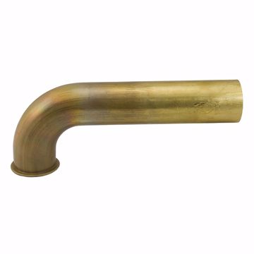 Picture of 1-1/2" x 7" Rough Brass Direct Connection Waste Arm 17 Gauge