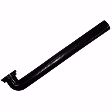 Picture of 1-1/2" x 16" Black Plastic Direct Connection Waste Arm