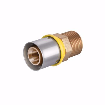 Picture of 16 mm (3/8" eq.) x 1/2" MPT PEXALGAS® Adapter