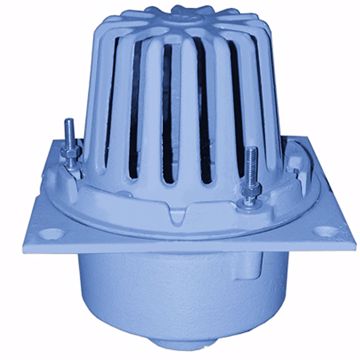 Picture of 2" Code Blue No-Hub Roof Drain with Square Pan