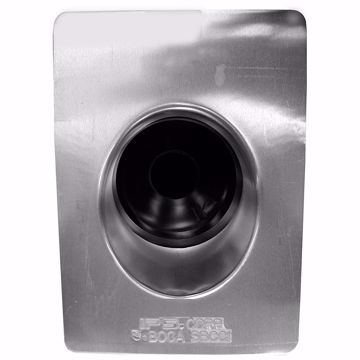 Picture of 1-1/4" and 1-1/2" Aluminum Roof Flashing with 8-3/4" x 12-1/2" Flange