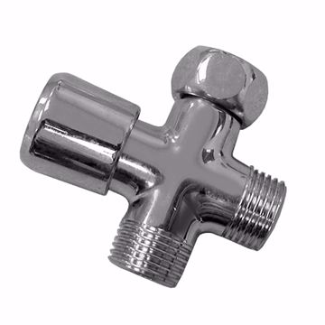 Picture of Chrome Plated Brass Push Button Shower Diverter Valve