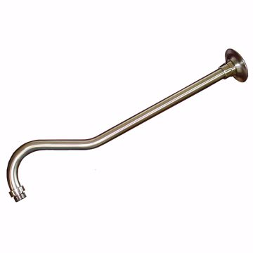 Picture of Brushed Nickel 18" Raised Bend Shower Arm