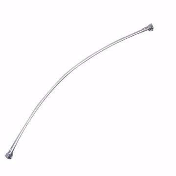 Picture of Chrome Plated Contoured Shower Rod with Bracket