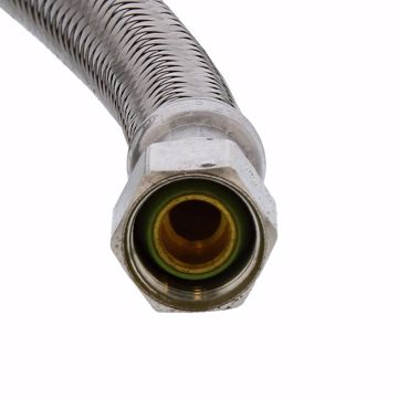 Picture of 3/8" Compression x 1/2" FIP x 30” Braided Stainless Steel Faucet Connector