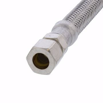Picture of 3/8" OD x 3/8" Compression x 9” Braided Stainless Steel Delta® Style Faucet Connector