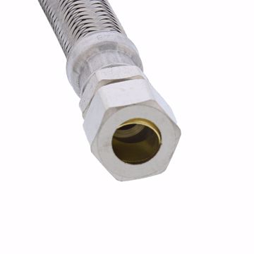 Picture of 3/8" OD x 3/8" Compression x 16” Braided Stainless Steel Delta® Style Faucet Connector