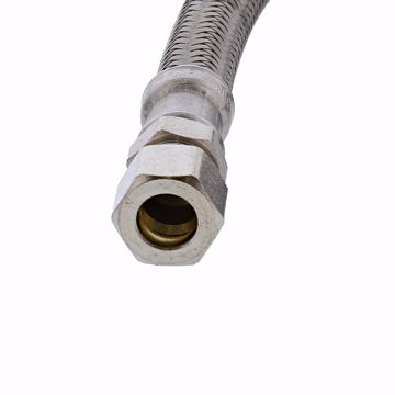 Picture of 3/8" OD x 3/8" Compression x 30” Braided Stainless Steel Delta® Style Faucet Connector