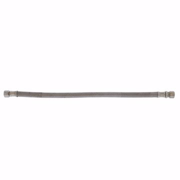 Picture of 3/8" Flare x 3/8" Compression x 16” Braided Stainless Steel Texas Style Faucet Connector