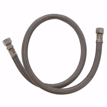 Picture of 3/8" Flare x 3/8" Compression x 30” Braided Stainless Steel Texas Style Faucet Connector